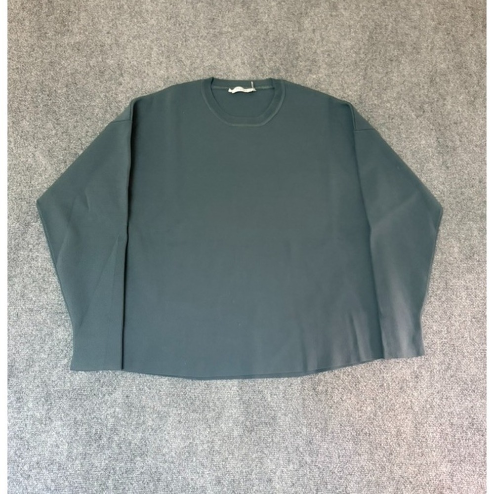 M.M. LaFleur Para Sweatshirt Women's Knit Crewneck Long Leeve Deep Sea Size M/L